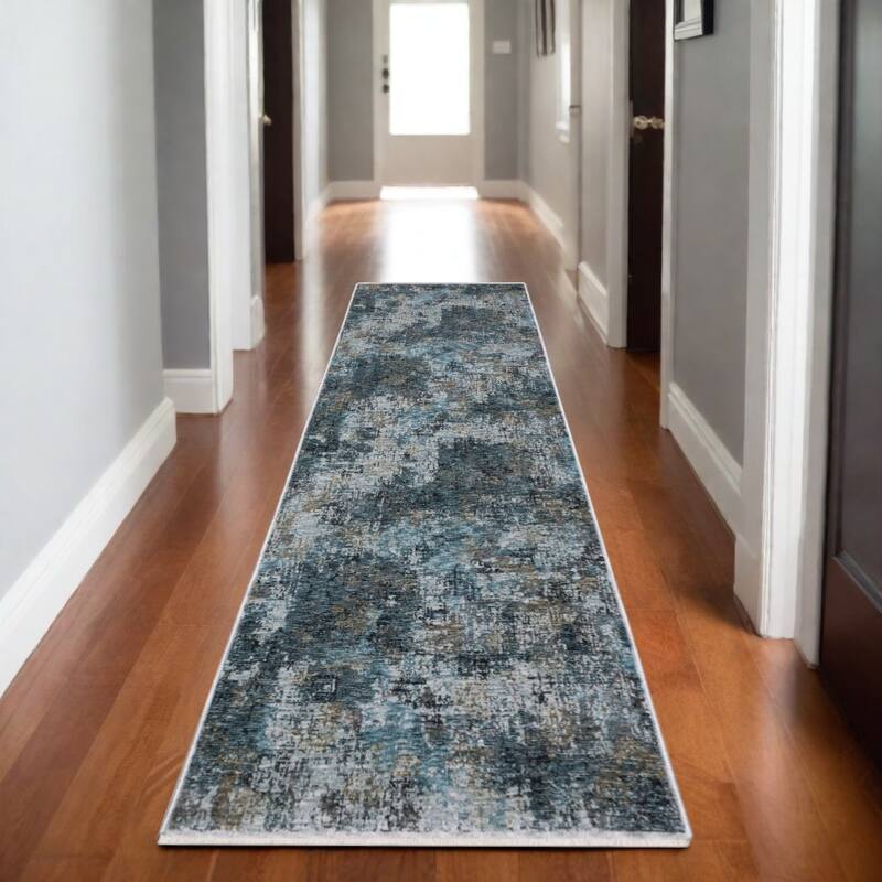 HomeRootsAbstract Modern Runner Area Rug - 92.52' X '26.77' X '0.24