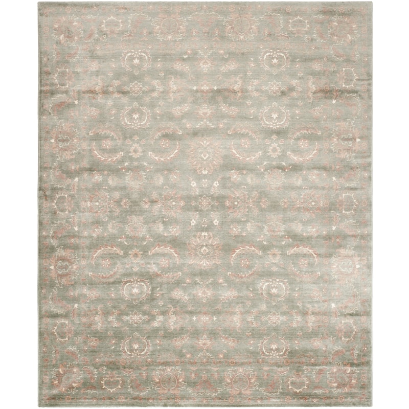SAFAVIEH Couture Hand-knotted Tibetan Japke Modern Wool Rug - 9' x 12' - Dark Grey/Ivory