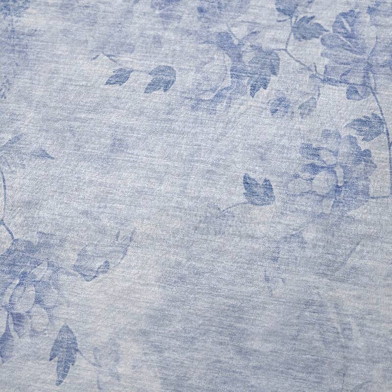 Premium Machine Washable Modern Floral Sherpa Throw Blanket