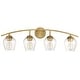 preview thumbnail 10 of 9, Meridian M80033 4 Light 33" Wide Bathroom Vanity Light with Clear