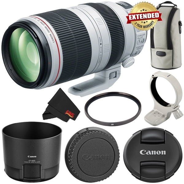 Canon EF 100-400mm f/4.5-5.6L IS II USM Lens (Intl Model) w/ 2 Year Extended Warranty