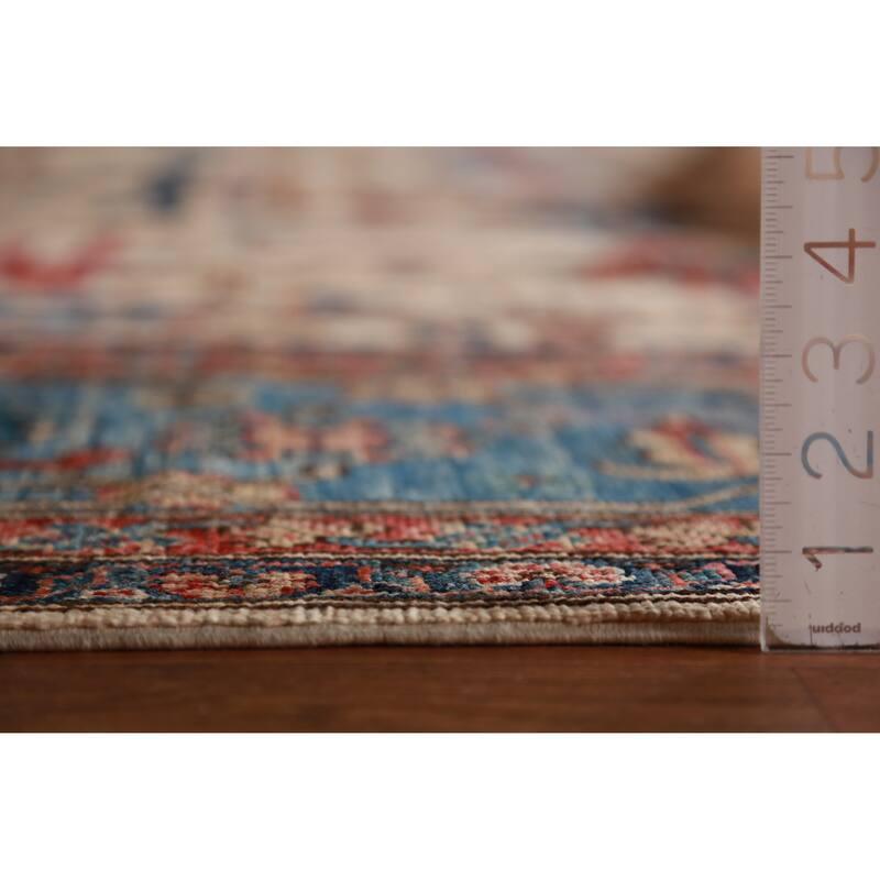 Hand Knotted Oriental 100% Wool Carpet Traditional All-Over Beige & Ivories Ziegler Area Rug - 17' 4'' X 13' 1''