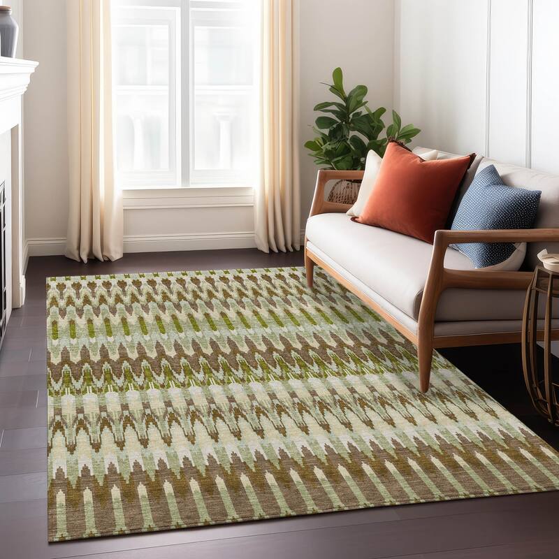 Machine Washable Indoor/ Outdoor Chantille Moroccan Rug