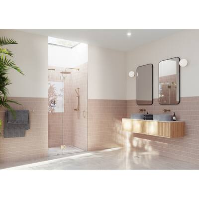 Glass Warehouse 78" x 40.25" Frameless Shower Door - Glass Hinge