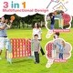 preview thumbnail 4 of 16, Costway Jumbo 4-to-Score 4 in A Row Giant Game Set with Carry Bag - See Details