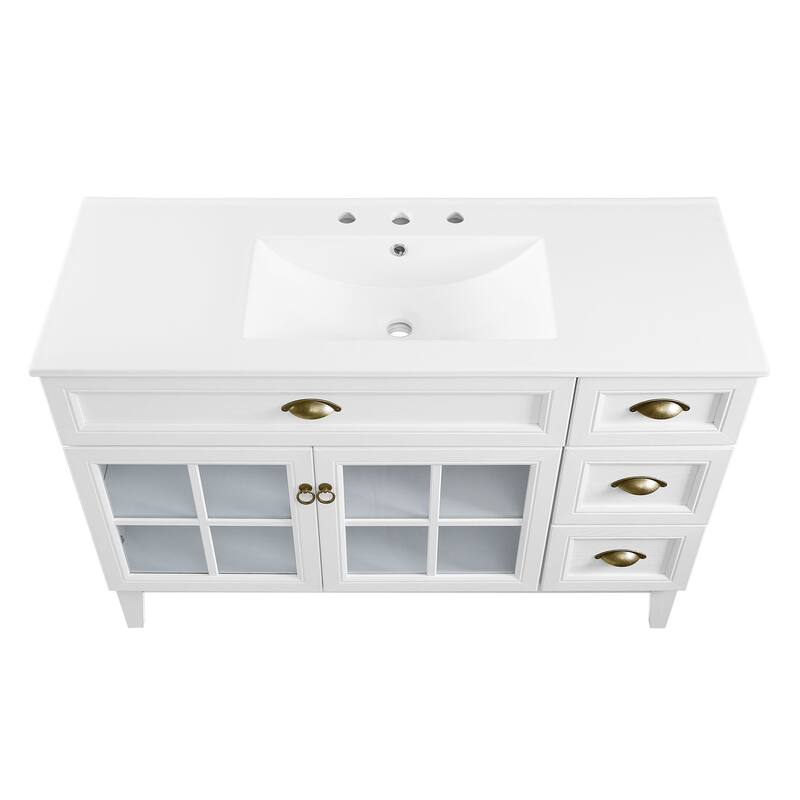Isle Bathroom Vanity Basin Included - 48" Single