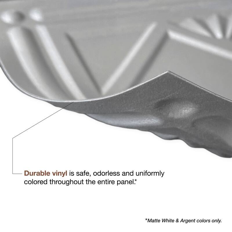FASÄDE Echo 4-foot x 8-foot PVC Wall Panel in Matte White