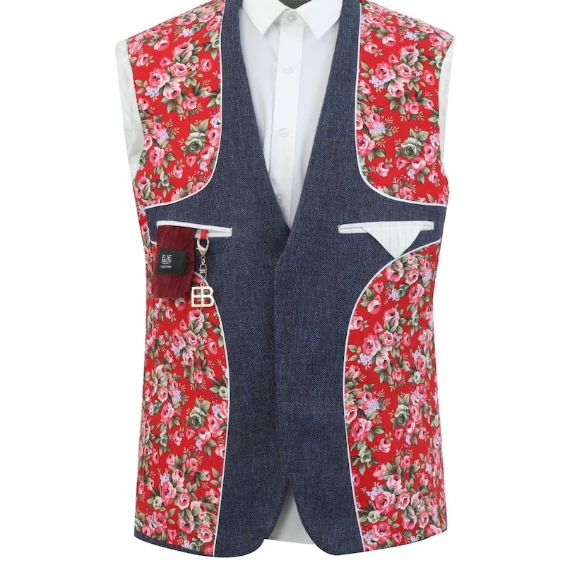 Elie Balleh Boys' Slim Fit Classic Mélange Jacket