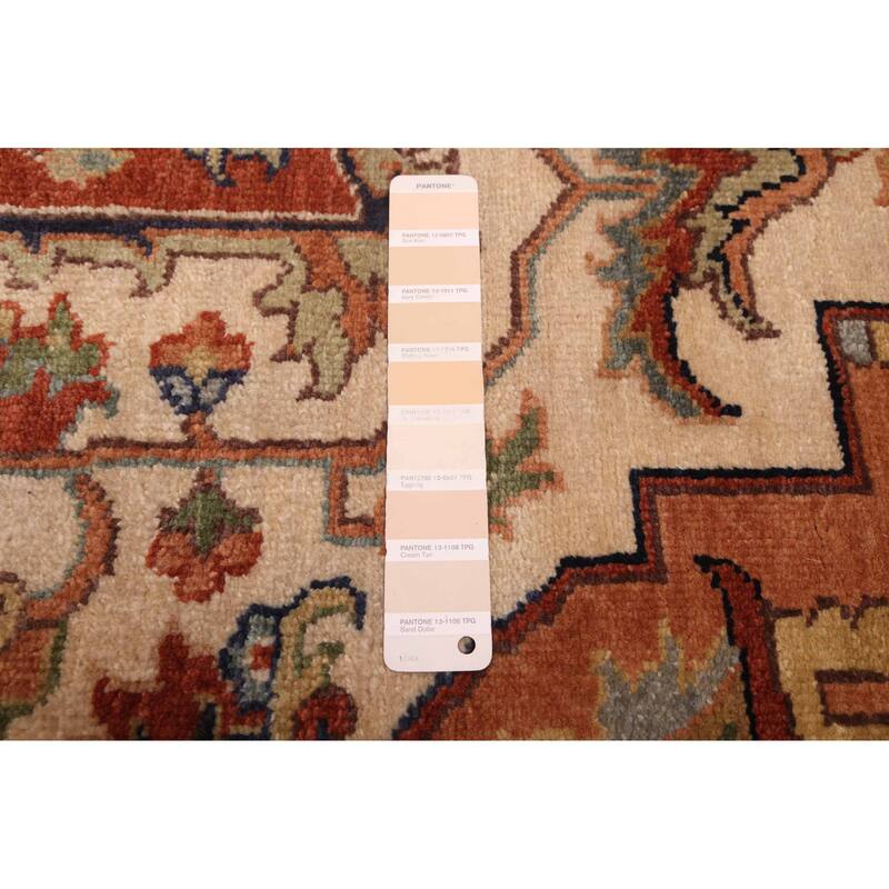 ECARPETGALLERY Hand-knotted Jules Sultane Ivory Wool Rug - 9'0 x 12'0