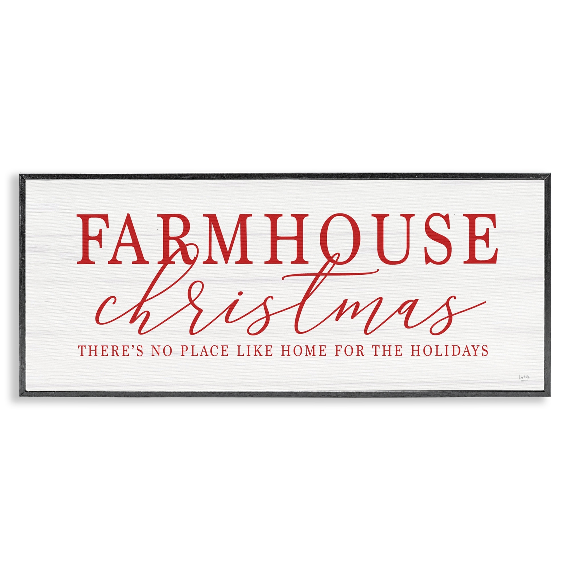 Stupell Farmhouse Christmas No Place Like Home Framed Giclee Art Design By Lux + Me Designs