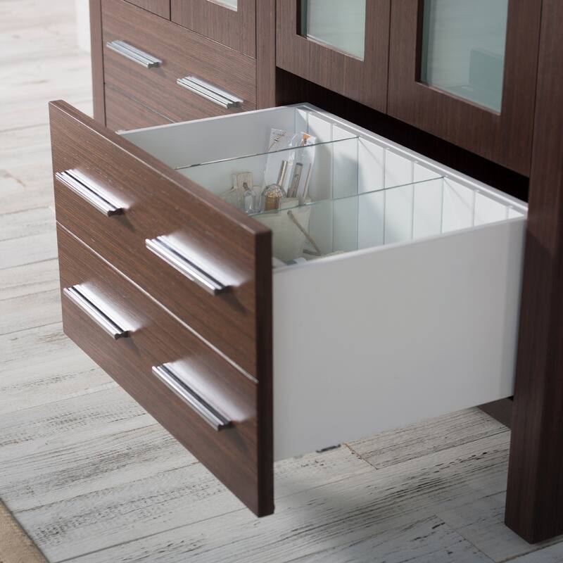 Blossom Solid Wood Double Bathroom Vanity w/ Ceramic Sink & Base