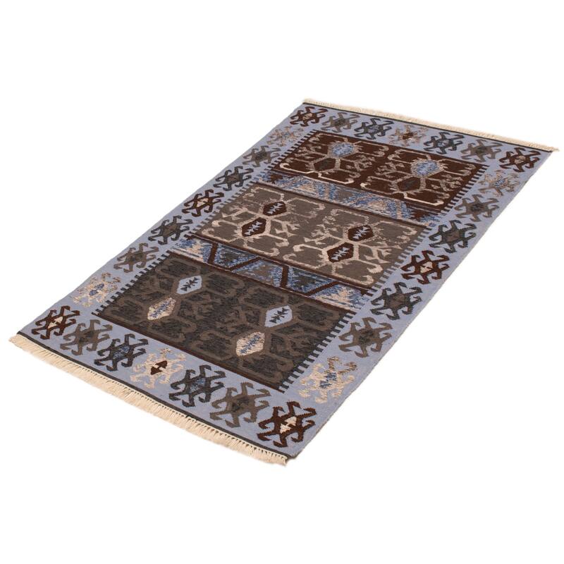 Ankara FW Blue Kilim 5'1" x 7'10" - 5'1 x 7'10