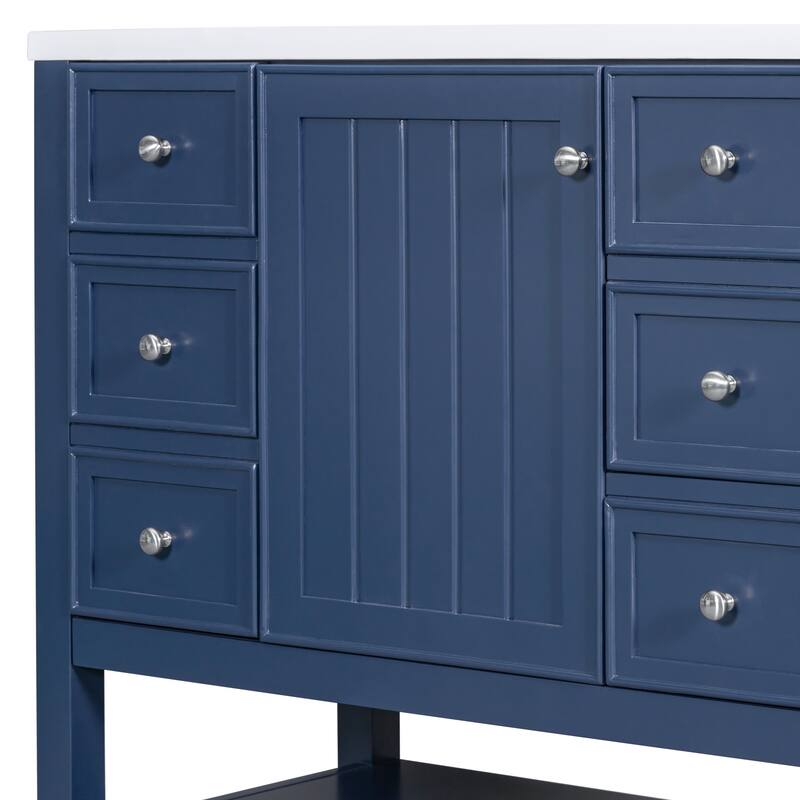 Bathroom Vanity with Sink Combo, One Cabinet and Three Drawers