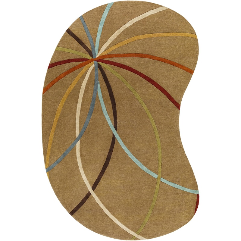 Livabliss Forum Handmade Transitional Wool Area Rug - Multi - 8' x 10' Kidney