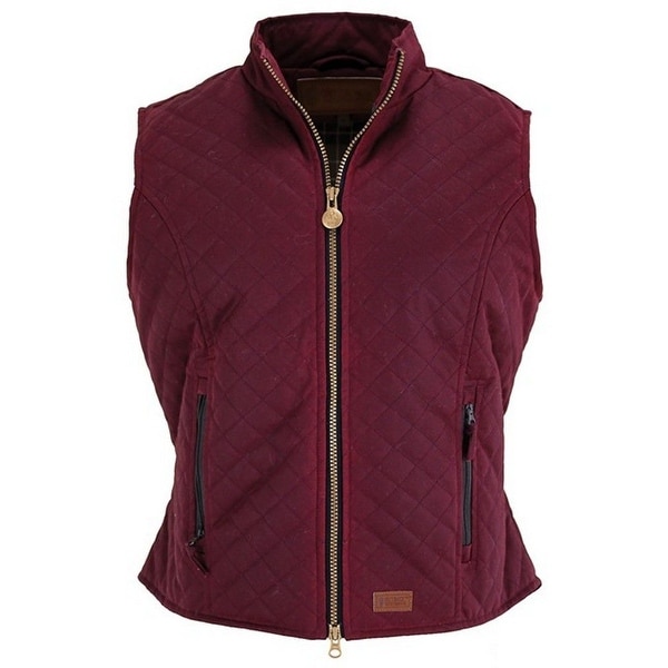 Outback Trading Western Vest Womens Quilted Zipper Princess. Opens flyout.