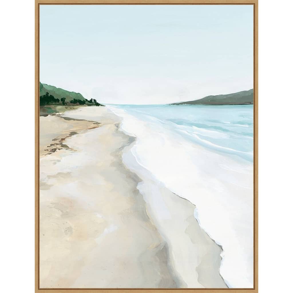 Crash Into Me II (Beach) by Isabelle Z (23 x 30 in.), Framed Canvas Wall Art Print - Sylvie Maple - Sylvie Maple