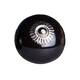 HomeRoots 1.5" x 1.5" x 1.5" Ceramic/Metal Black 8 Pack Knob - 1.5" x 1.5" x 1.5"