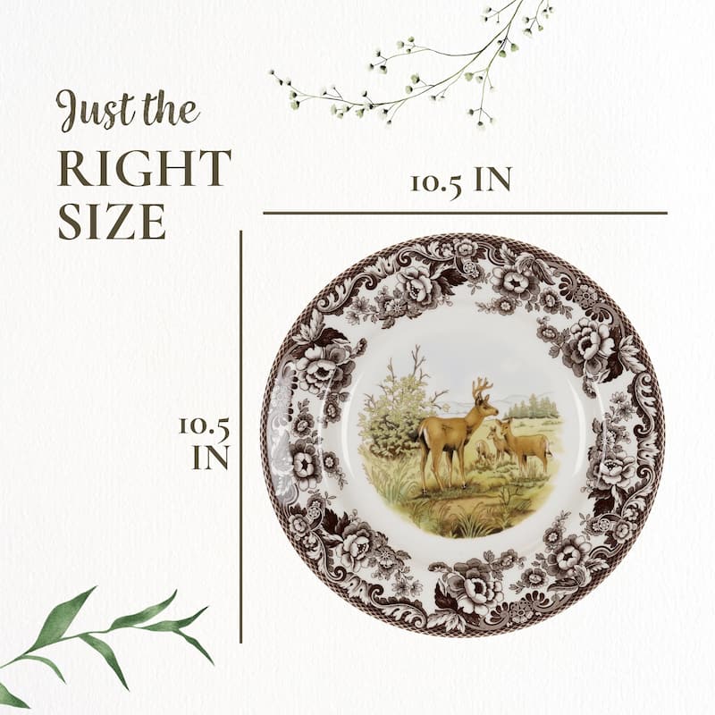 Spode Woodland Dinner Plate Animal Motifs