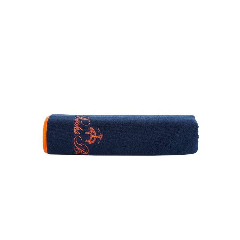 Brooks Brothers Contrast Frame Bath Towel - Navy
