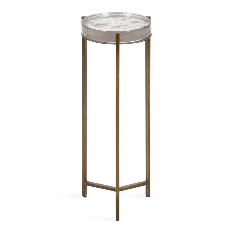 Kate and Laurel Aguilar Glam Drink Table - 9x9x23