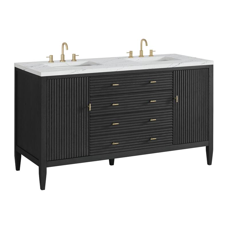 James Martin Vanities 485-V60D-3ENC Myrrin 60" Double Basin Wood