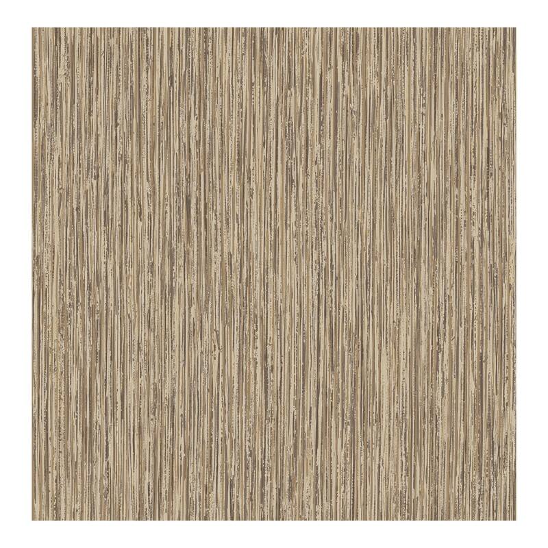 Kofi Brown Faux Grasscloth Wallpaper - 20.5 x 396 x 0.025