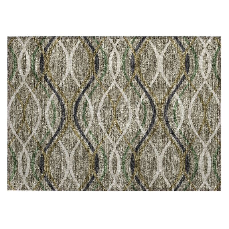 Machine Washable Indoor/ Outdoor Chantille Contemporary Deco Rug