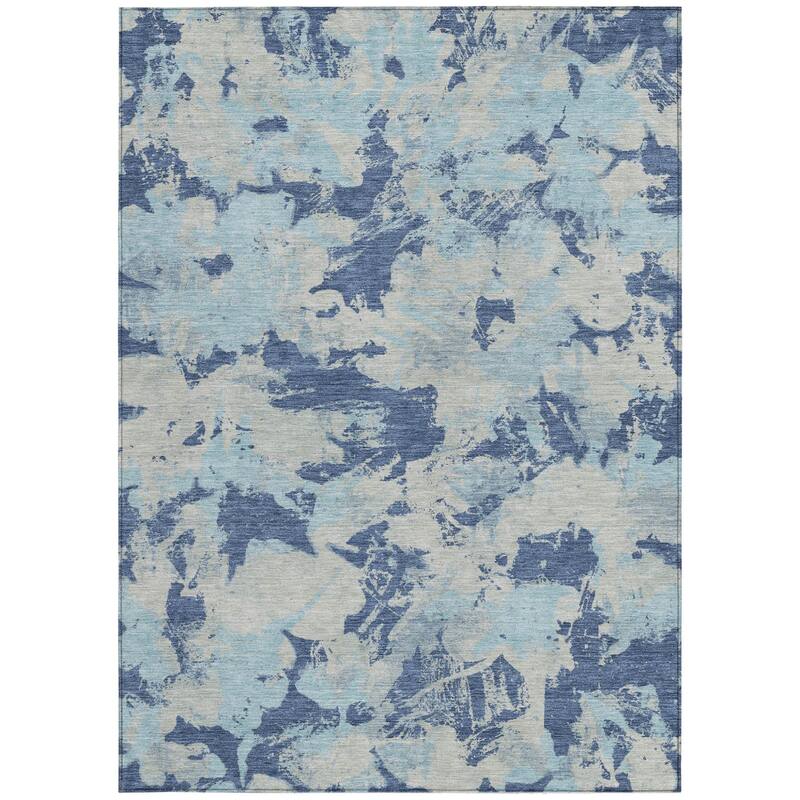 HomeRoots Floral Transitional Rectangle Outdoor Rug