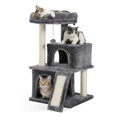 Cat Tree 34" Cat Tower with Double Condos