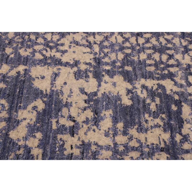 ECARPETGALLERY Hand Loomed Elysian Indigo Rug - 7'11 x 9'11