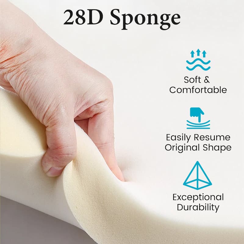 Outdoor Patio Chaise Lounge Chair Seat Cushions with Pillow