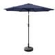 preview thumbnail 7 of 69, Lopes 9-foot Patio Umbrella with Bronze Finish Base Weight Stand Included