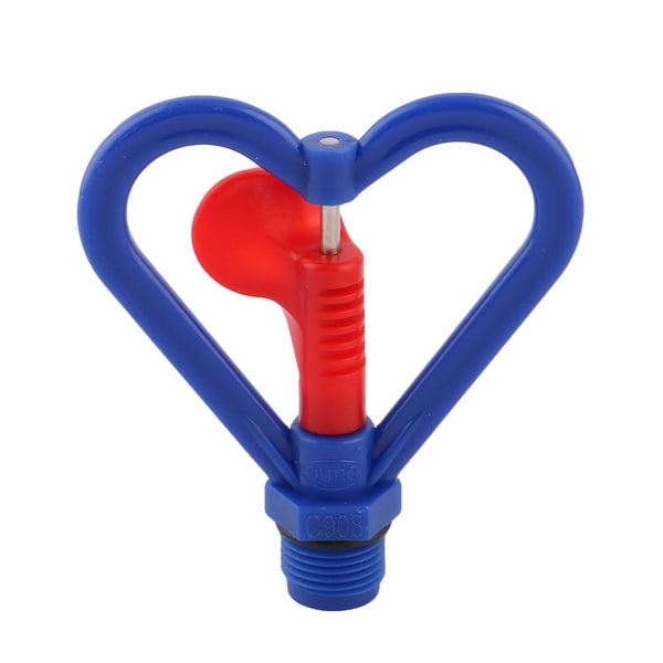 Home Plastic Heart Shaped Plants Irrigation Water Sprayer Sprinkler Head Blue