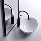 preview thumbnail 8 of 9, Eridanus 16" Oval Ceramic Bathroom Vessel Sink Wash Basin
