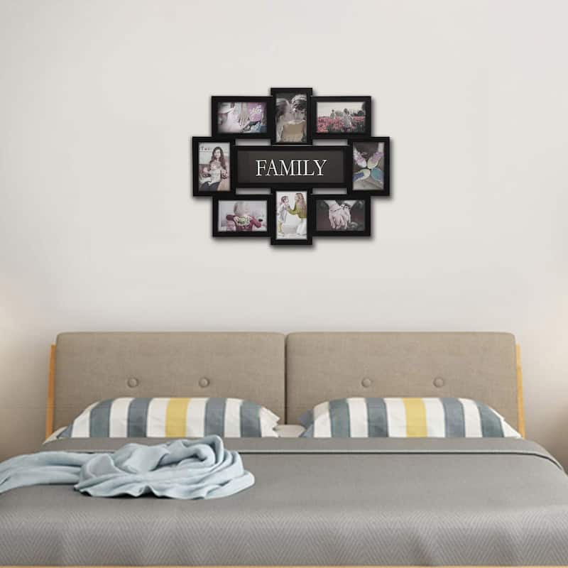 HELLO LAURA 12 Opening Decorative Wall Hanging Collage Picture Photo Frame - N/A