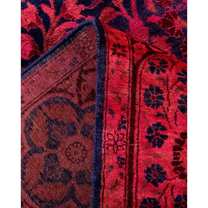 Contemporary Overdyed Wool Hand Knotted Area Rug - 6' 4" x 8' 10"