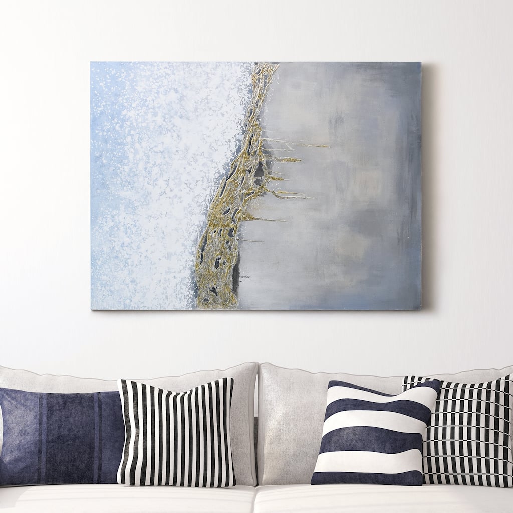 Golden Summer Textured Metallic Hand Painted Wall Art by Martin Edwards