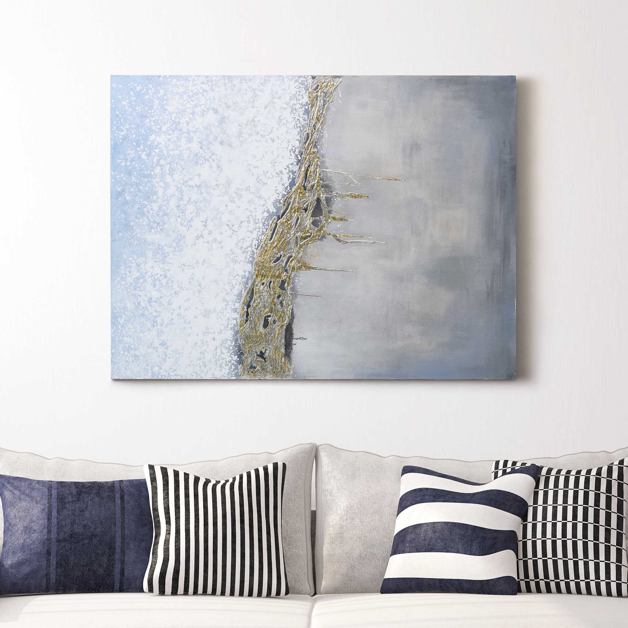 Golden Summer Textured Metallic Hand Painted Wall Art by Martin Edwards