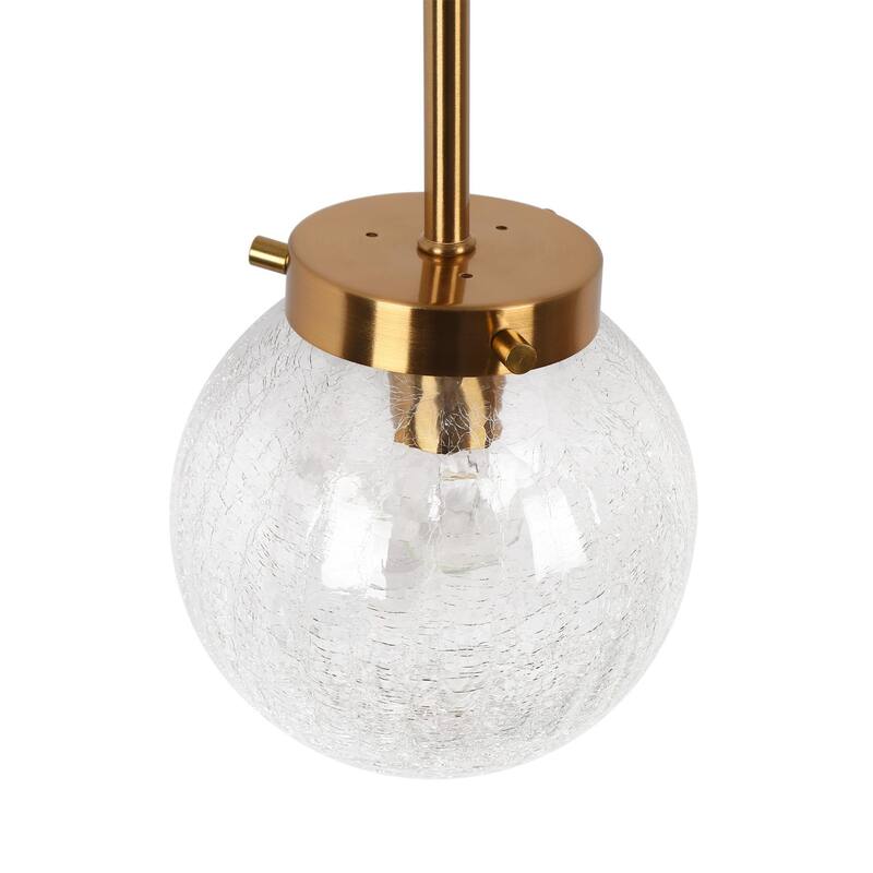 Modern Gold 3-Light Bathroom Vanity Lights Globe Glass Wall Sconces
