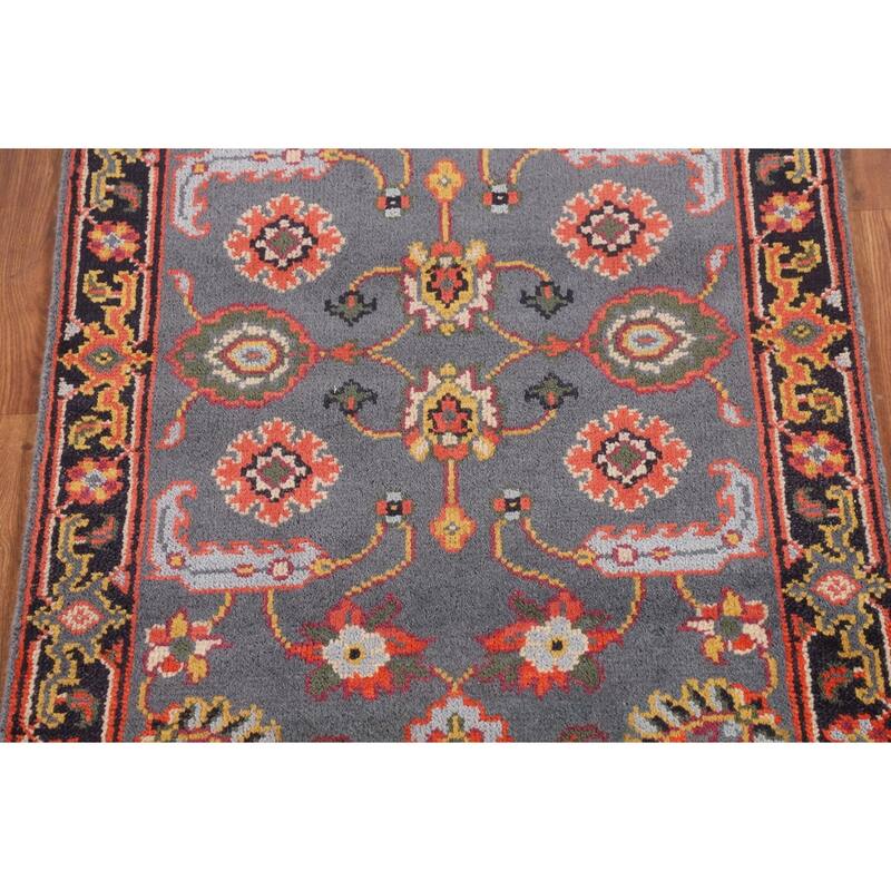 Oushak Indian Foyer Rug Handmade Wool Carpet - 3'0"x 5'0"