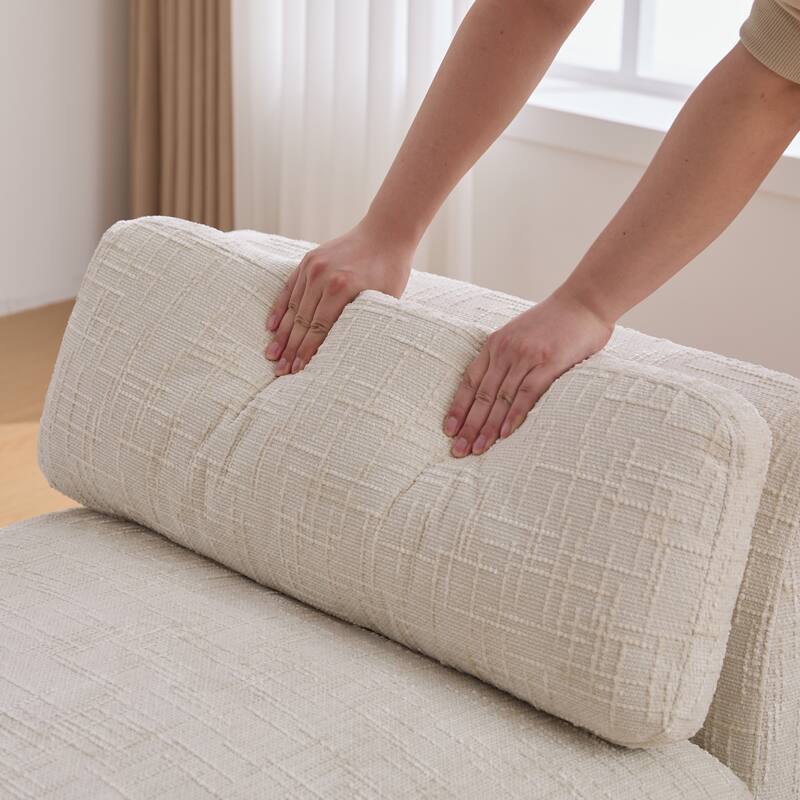 83.1" W Modern Upholstered Lounge Chair,Oversized Sofa Chair with Pillow and Armrests