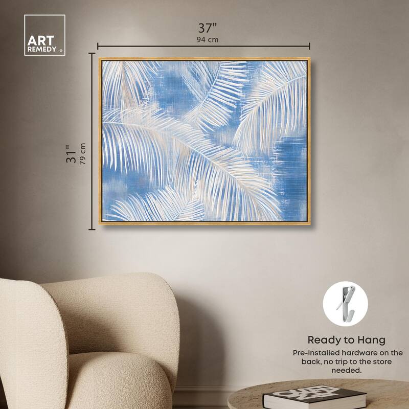 Sky Palm Silhouettes Canvas by Art Remedy