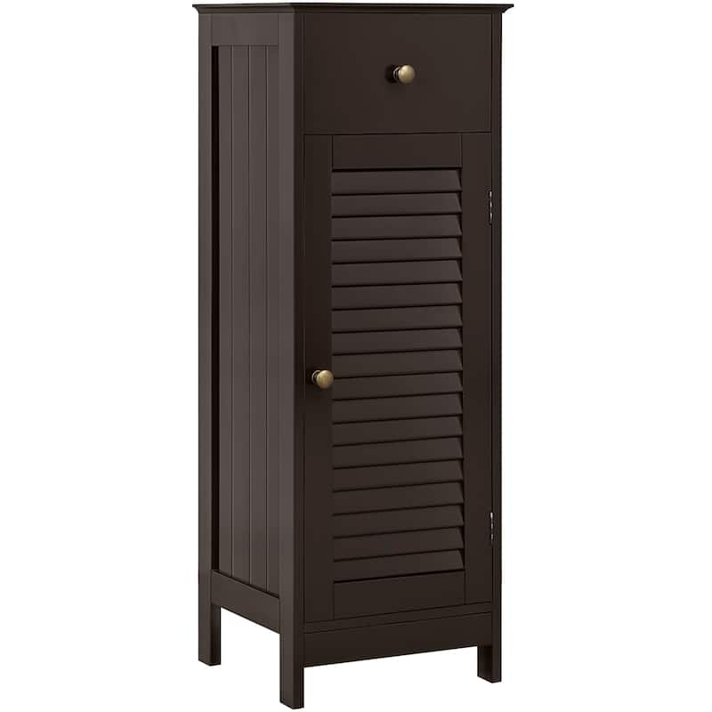 Yaheetech Bathroom Free Standing Storage Floor Cabinet with Drawers