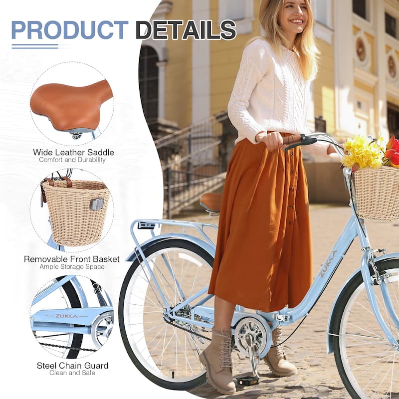26 Inch Single Speed Folding Lady Bike