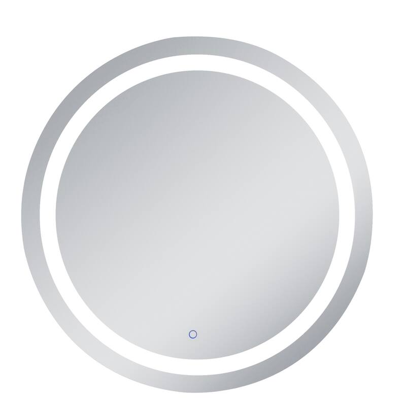 Avalon 36" diameter Hardwired LED mirror - Silver