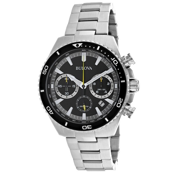 bulova high frequency sport stainless steel men's watch