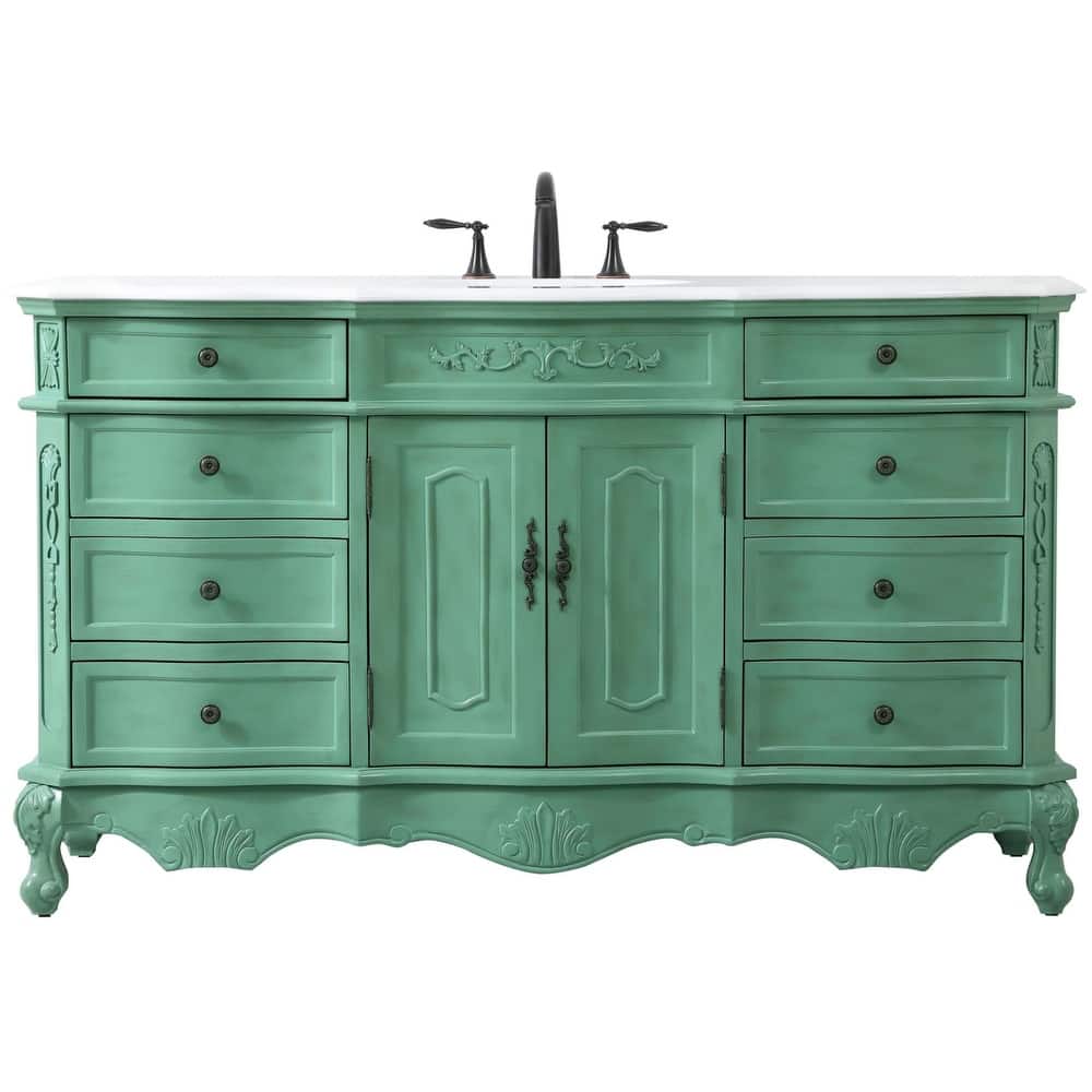 Elegant Lighting VF10160-VW Danville 60" Free Standing Single Basin