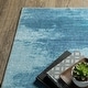 preview thumbnail 6 of 11, Vista Home Sunderland Abstract Sky Washable Blue/ Ivory Area Rug