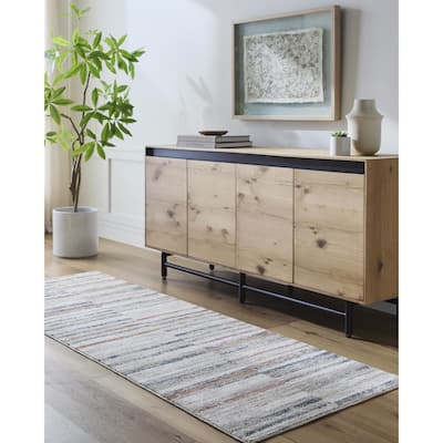 Livabliss Casual Beckham Stripe Area Rug