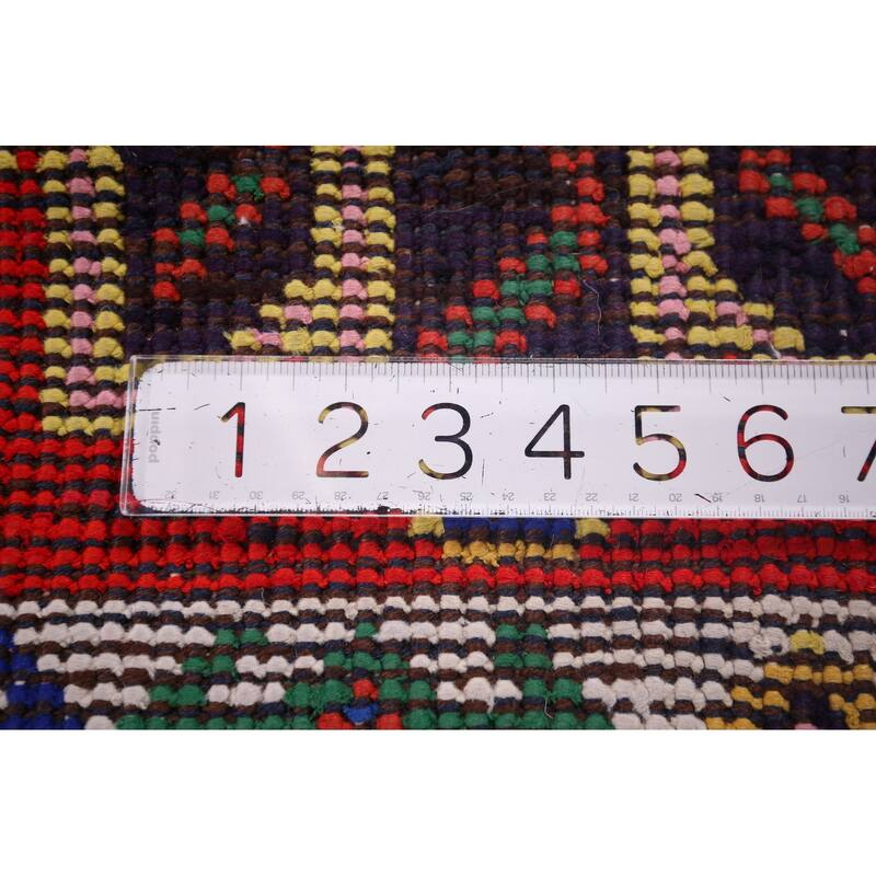 Anatolian Vintage Runner Rug Handmade Silk Carpet - 2'8"x 13'7"